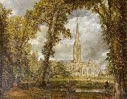 John Constable Salisbury Cathedral by John Constable oil painting